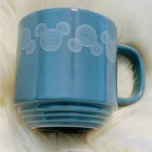 DISNEY PARKS Light Blue Mug Mickey Mouse Ears Rare